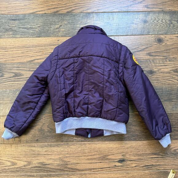 Vintage Levi’s USHGA Hang Gliding Jacket USA Made 70s 80s Plum Blue Puffer 12 - Picture 2 of 13